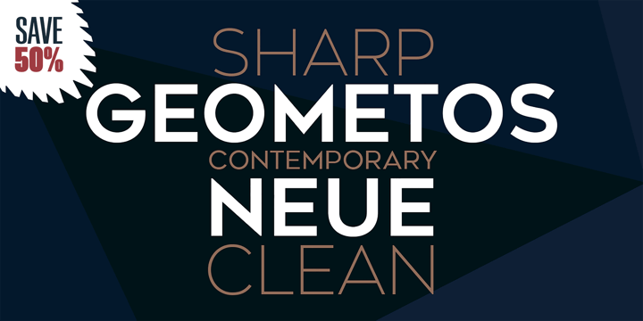 Geometos Neue Font Poster 1
